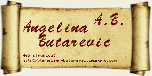 Angelina Butarević vizit kartica